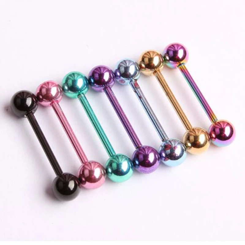 SaYao 2Piece Free Shipping 14G 1.6x16x6mm Stainless Steel ball Tongue Ring Barbell Ring Tongue nail,Body Piercing Jewelry
SaYao 2Piece Free Shipping 14G 1.6x16x6mm Stainless Steel ball Tongue Ring Barbell Ring Tongue nail,Body Piercing Jewelry