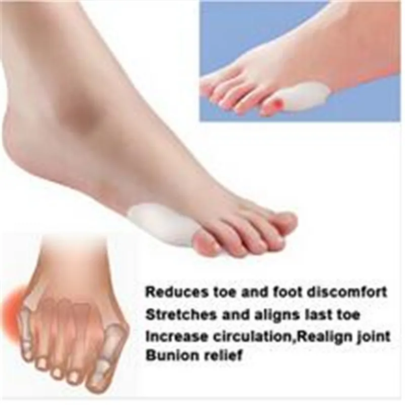 1 пара антимозольный гель для ухода за ногами маленький разделитель пальцев