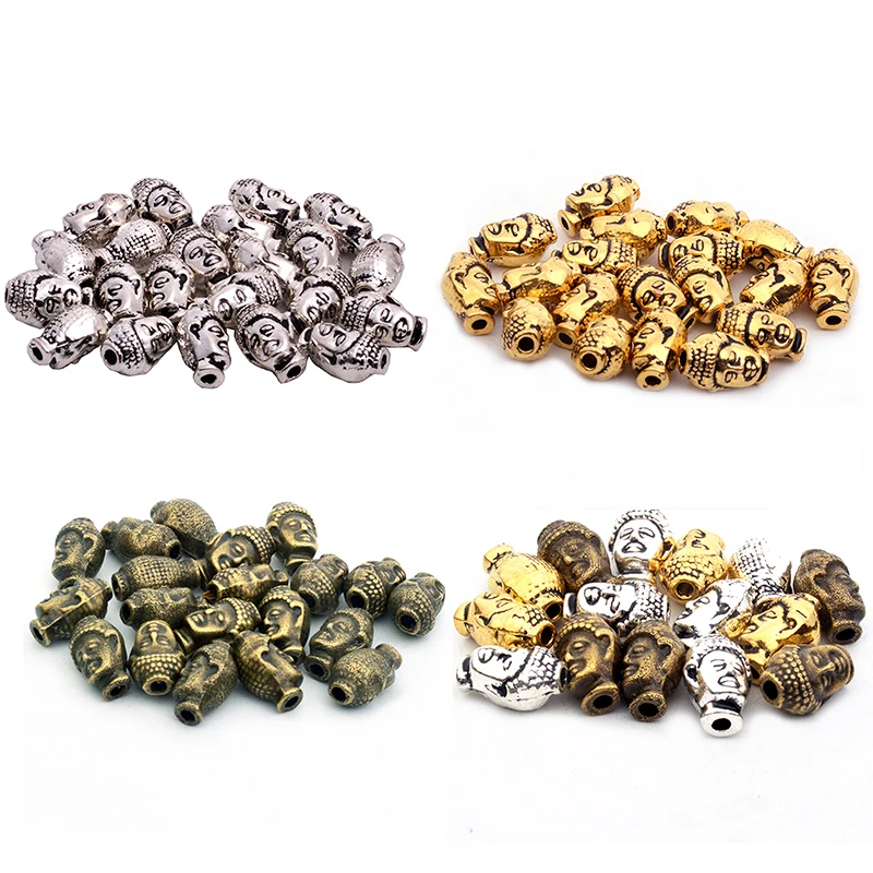 10PCS Antique Silver Buddha Head Beads Alloy Separated Beads Charms Bracelet Necklace Pendant Jewelry Making
10PCS Antique Silver Buddha Head Beads Alloy Separated Beads Charms Bracelet Necklace Pendant Jewelry Making