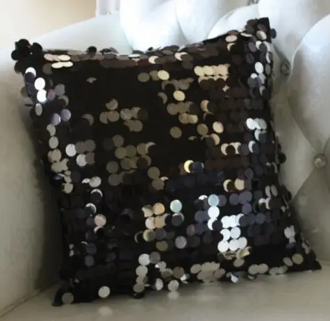 New Europe Big Black Sequin Cushion cushion cover embroidery luxury sofa bed car home room Dec wholesale FG754
New Europe Big Black Sequin Cushion cushion cover embroidery luxury sofa bed car home room Dec wholesale FG754