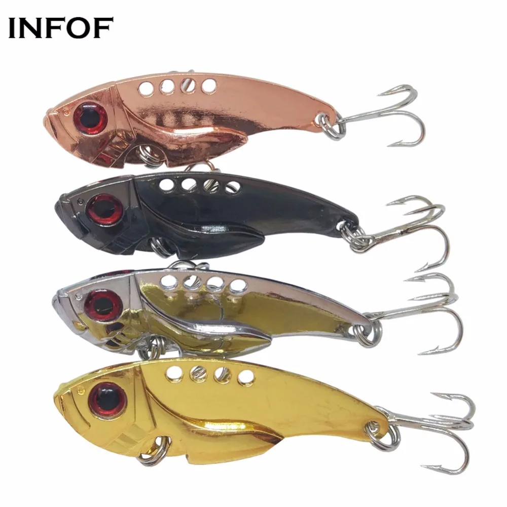 INFOF 8Pcs Metal VIB Lures 5.5cm/11g Vibrations Spoon Lure Fishing Bait Bass VIB Bait Artificial Bait Cicada Lure Vibe Baits
INFOF 8Pcs Metal VIB Lures 5.5cm/11g Vibrations Spoon Lure Fishing Bait Bass VIB Bait Artificial Bait Cicada Lure Vibe Baits