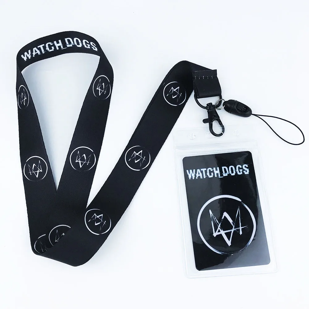 Game Watch Dogs Neck Strap Lanyards for keys ID Card Gym Mobile Phone Strap USB Badge Holder Rope Pendant Black Key Chain Gift
Game Watch Dogs Neck Strap Lanyards for keys ID Card Gym Mobile Phone Strap USB Badge Holder Rope Pendant Black Key Chain Gift