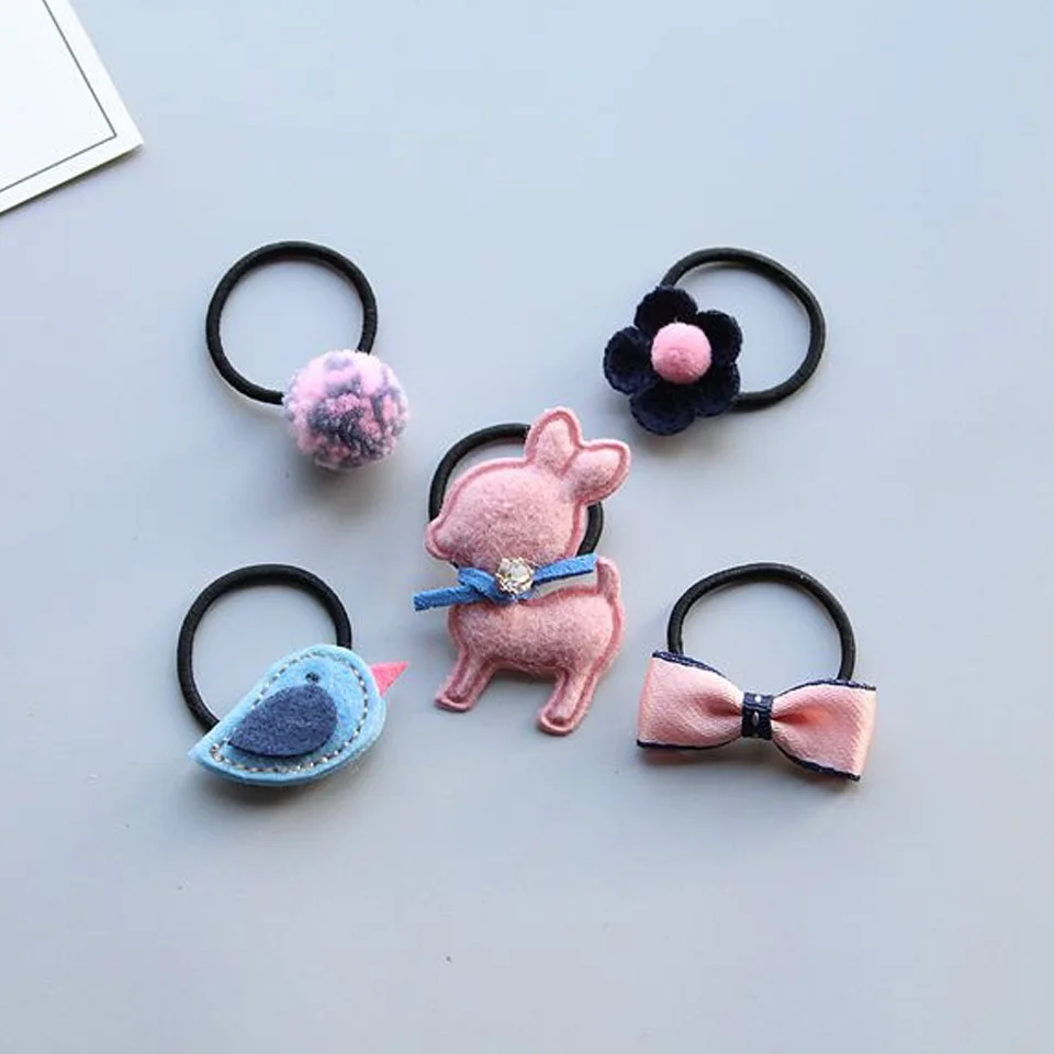 Quality Girl Cute Flower Hair Tie Dear Bird Bow Hair Band Star Crown Elastics Scrunchie Ponytail Holder Value set 5pcs/lot HT015
Quality Girl Cute Flower Hair Tie Dear Bird Bow Hair Band Star Crown Elastics Scrunchie Ponytail Holder Value set 5pcs/lot HT015