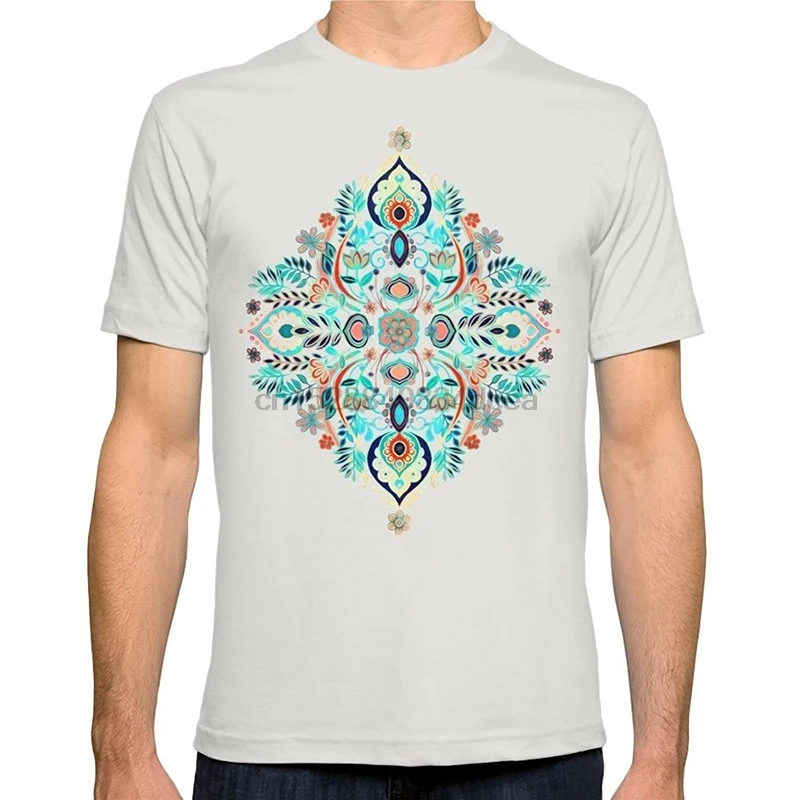Cotton T Shirt Fashion Free Shipping Crew Neck Men Short-Sleeve Modern Folk In Jewel Colors Premium Tee Shirts | Мужская одежда
