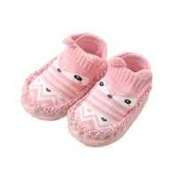 Baby Shoes Cartoon Newborn Girls Boys Anti-Slip Socks First Walkers image