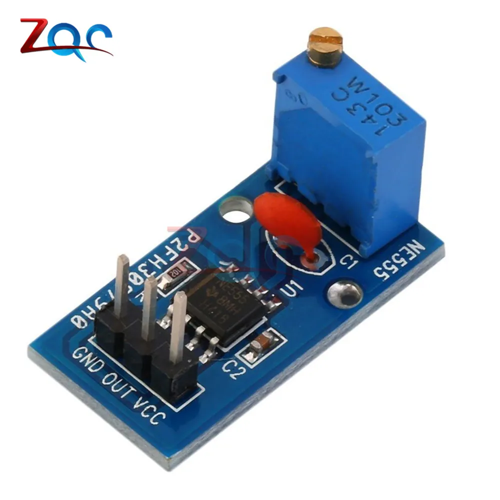 NE555 Adjustable Resistnce Frequency Pulse Generator Module For Arduino Smart Car 5V-12V Single Channel Output Module
NE555 Adjustable Resistnce Frequency Pulse Generator Module For Arduino Smart Car 5V-12V Single Channel Output Module