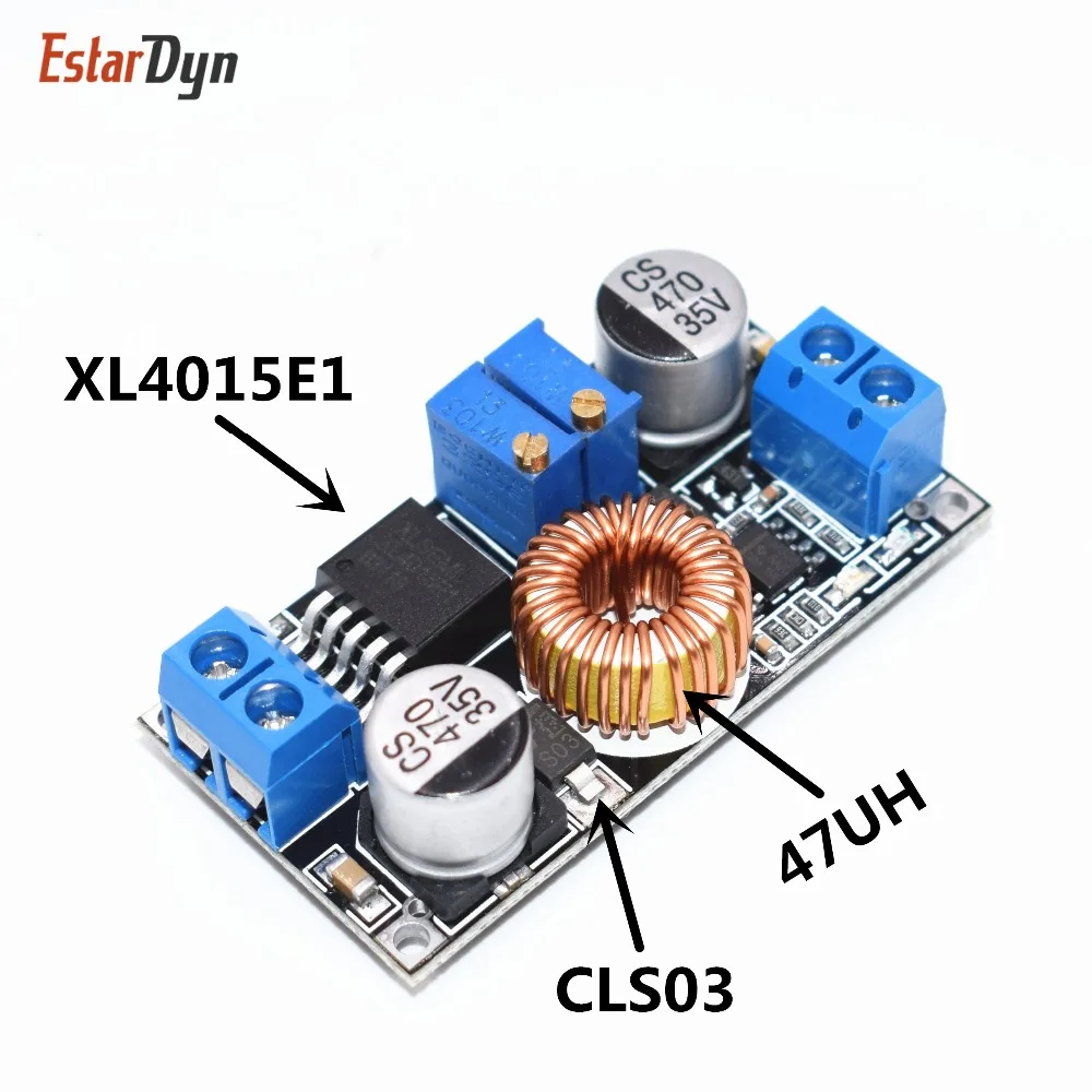 Original 5A DC to DC CC CV Lithium Battery Step down Charging Board Power Converter Lithium Charger Step Down Module XL4015 hei
Original 5A DC to DC CC CV Lithium Battery Step down Charging Board Power Converter Lithium Charger Step Down Module XL4015 hei