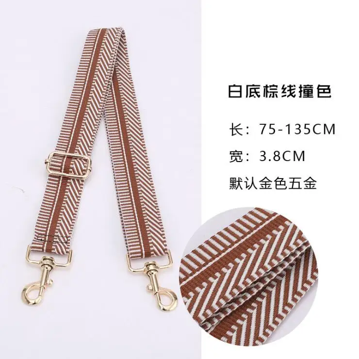 Nylon Belt Bags Strap Accessories for Women Stripe Adjustable Shoulder Hanger Handbag Straps Decorative Handle Ornament Brown
Nylon Belt Bags Strap Accessories for Women Stripe Adjustable Shoulder Hanger Handbag Straps Decorative Handle Ornament Brown