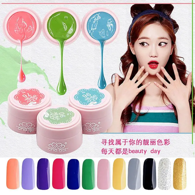 Wholesale Pro 6G 12 Pure Colors Painting Line-Drawing Che Gel UV LED Soak Off Nail Art Builder Gel DIY Manicure Set 1-24#
Wholesale Pro 6G 12 Pure Colors Painting Line-Drawing Che Gel UV LED Soak Off Nail Art Builder Gel DIY Manicure Set 1-24#
