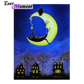 Ever Moment Moon Cat Cartoon Diamond Painting Home Wall Decoration Handmade Diamond Embroidery Full Square Drill Stone S2F1264
Ever Moment Moon Cat Cartoon Diamond Painting Home Wall Decoration Handmade Diamond Embroidery Full Square Drill Stone S2F1264