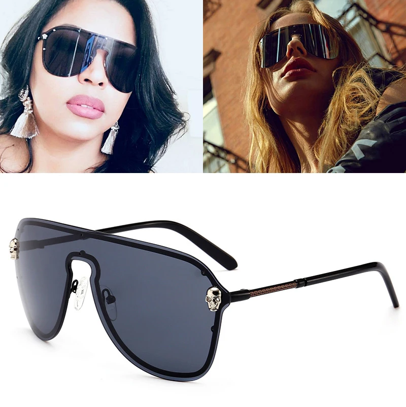 JackJad 2018 Fashion Cool Skull Head Decoration Shield Style Sunglasses Women Men Brand Design Sun Glasses Oculos De Sol 2238
JackJad 2018 Fashion Cool Skull Head Decoration Shield Style Sunglasses Women Men Brand Design Sun Glasses Oculos De Sol 2238