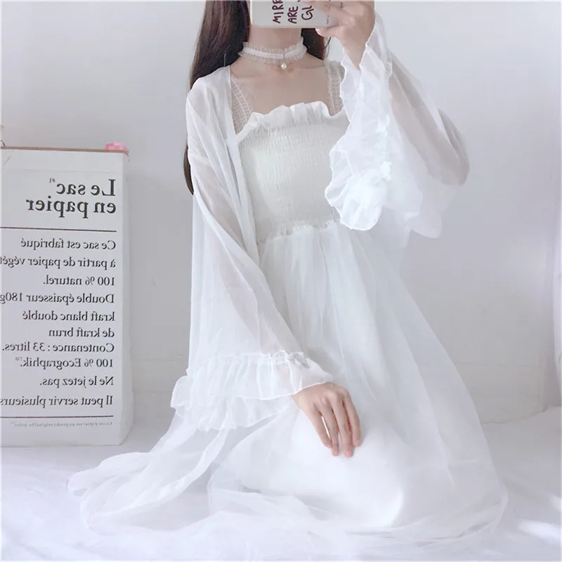 Women Sets Clothes Sweet Two Piece Dress Sets Long Mesh Dress Sunscreen Shirt Matching Sets Summer 2 Piece Outfits Top Dress Set
Women Sets Clothes Sweet Two Piece Dress Sets Long Mesh Dress Sunscreen Shirt Matching Sets Summer 2 Piece Outfits Top Dress Set