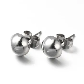Fashion Half Round Stainless Steel Ear Studs earrings for women vintage 2019 ,Stainless Steel Color,boucles d oreille femme F80
Fashion Half Round Stainless Steel Ear Studs earrings for women vintage 2019 ,Stainless Steel Color,boucles d oreille femme F80