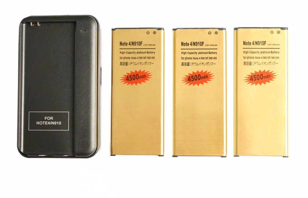 3x 4500mAh EB-BN910BBE Gold Battery + Wall Charger For Samsung Galaxy Note IV 4 N910F N910H N910S N910U N910L N910C
3x 4500mAh EB-BN910BBE Gold Battery + Wall Charger For Samsung Galaxy Note IV 4 N910F N910H N910S N910U N910L N910C