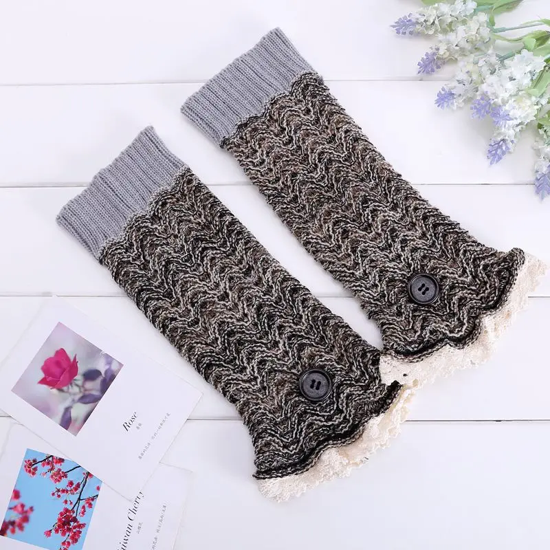 3 pair Winter warm short Coffee knit Crochet Button Leg warmers for Women/female, Vogue Clothes Accessories boot topper LM105
3 pair Winter warm short Coffee knit Crochet Button Leg warmers for Women/female, Vogue Clothes Accessories boot topper LM105