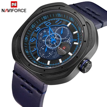2018 NAVIFORCE Top Brand Men Sports Quartz Watch Men's Waterproof Blue Leather Watches Male 24 Hour Date Clock Relogio Masculino
2018 NAVIFORCE Top Brand Men Sports Quartz Watch Men's Waterproof Blue Leather Watches Male 24 Hour Date Clock Relogio Masculino