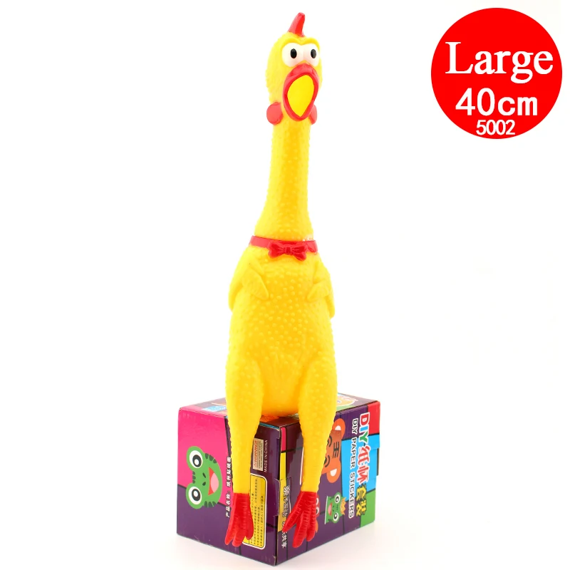 Big Size 40cm Screaming Chicken Squeeze Sound Toy Pets Chook Toys Light Shrilling Cock Funny Decompression Tool Christmas Gift
Big Size 40cm Screaming Chicken Squeeze Sound Toy Pets Chook Toys Light Shrilling Cock Funny Decompression Tool Christmas Gift
