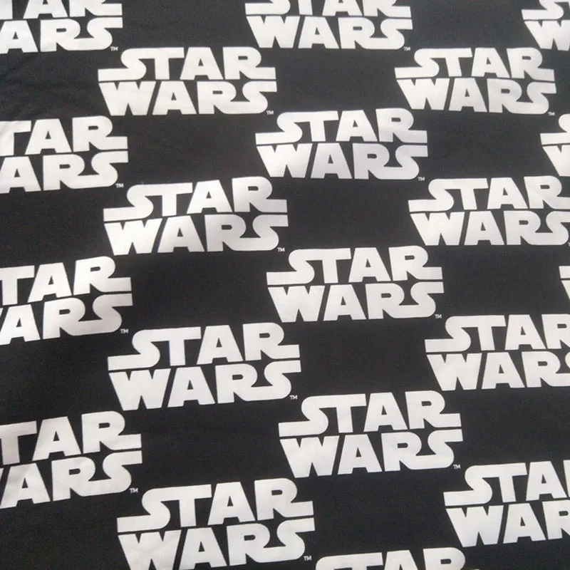 110cm wide Cool Star War 100%Cotton Fabric Patchwork White Star War Printed Fabric Sewing Material DIY Children Clothing T-shirt
110cm wide Cool Star War 100%Cotton Fabric Patchwork White Star War Printed Fabric Sewing Material DIY Children Clothing T-shirt