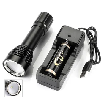 LED Diving flashlight XML L2 4000lm diving light Underwater Torch 18650 Mini flashlight +18650 battery and USB charger KIT
LED Diving flashlight XML L2 4000lm diving light Underwater Torch 18650 Mini flashlight +18650 battery and USB charger KIT