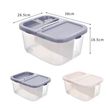 10L Kitchen Food Storage Box Cereal Grain Bean Rice Plastic Storage Container Box Sealed Cans For Coarse Cereals Grains
10L Kitchen Food Storage Box Cereal Grain Bean Rice Plastic Storage Container Box Sealed Cans For Coarse Cereals Grains