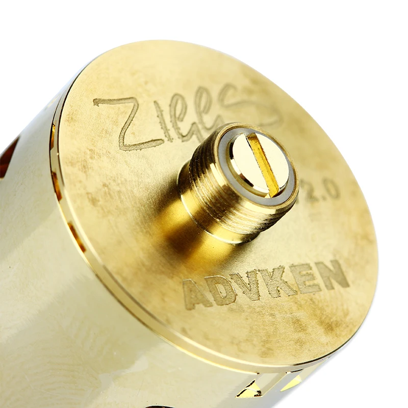 Оригинальный атомайзер Advken Ziggs 24 мм RDA Ecigarette Rebuildable Dripping Ecig Vape Tank|Атомайзеры