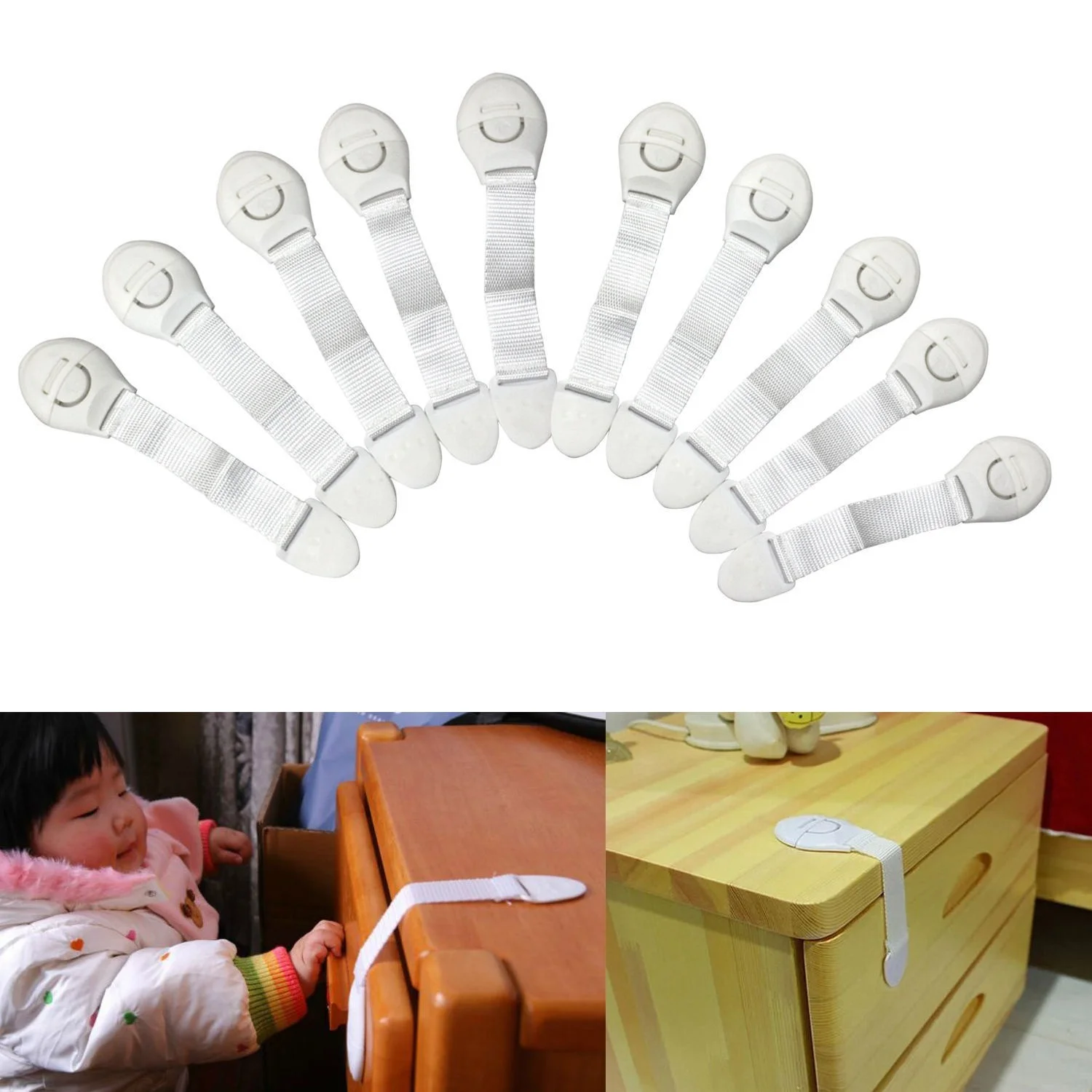 10Pcs Plastic Baby Drawer Lock Children Security Protection For Cabinet Toddler Child Safety Lock Refrigerator Window Closet War
10Pcs Plastic Baby Drawer Lock Children Security Protection For Cabinet Toddler Child Safety Lock Refrigerator Window Closet War