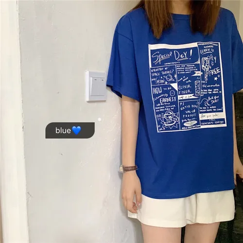 Vintage Letter Printed Casual Loose Fashion 2019 New Arrival Basic Summer Spring Short Sleeve College Wind Style T-shirts
Vintage Letter Printed Casual Loose Fashion 2019 New Arrival Basic Summer Spring Short Sleeve College Wind Style T-shirts