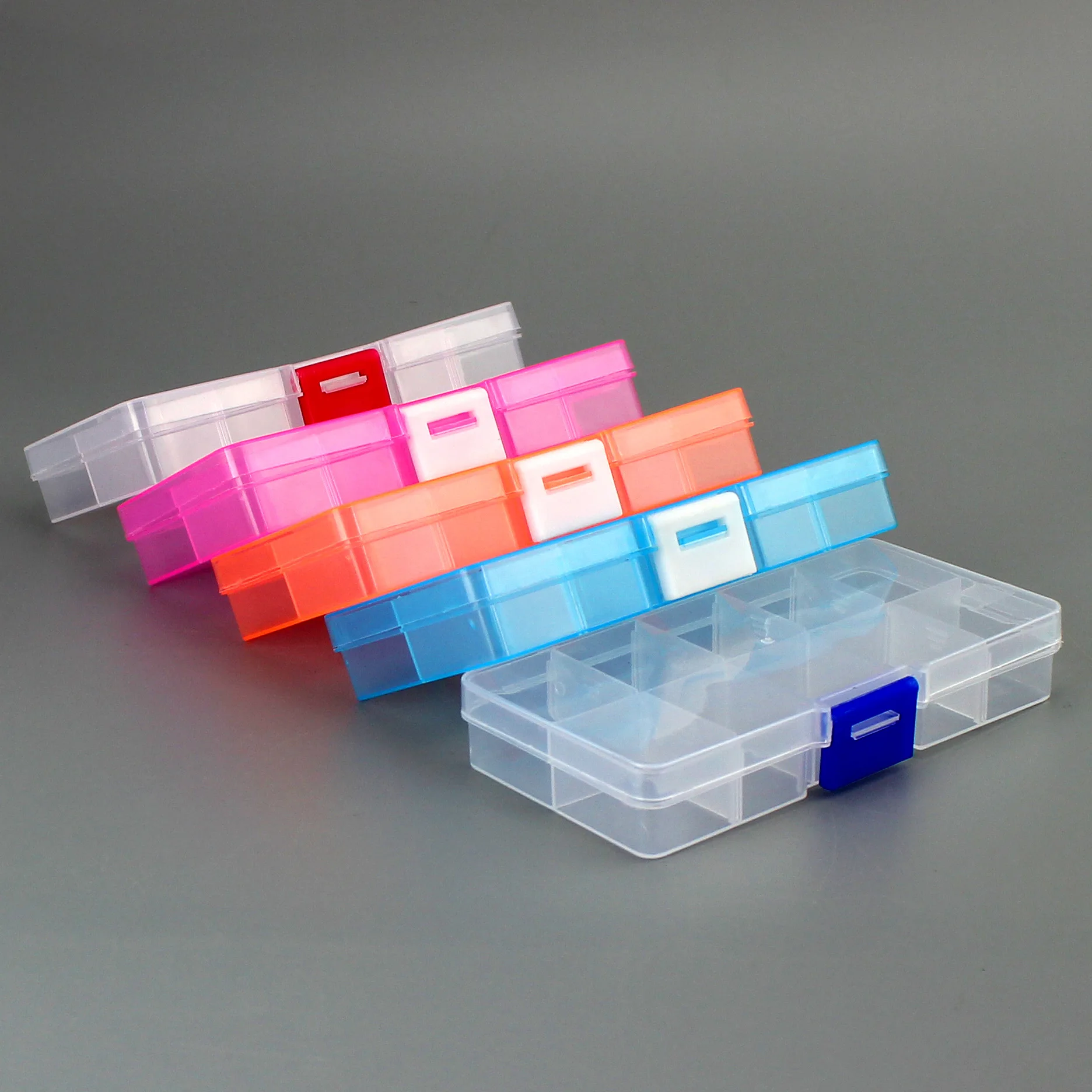 10 Slots Cells Colorful Portable Jewelry Tool Storage Box Container Ring Electronic Parts Screw Beads Organizer Plastic Box
10 Slots Cells Colorful Portable Jewelry Tool Storage Box Container Ring Electronic Parts Screw Beads Organizer Plastic Box