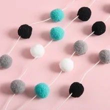 30 шт. DIY шерстяные шарики 2 см ручной работы детская комната навесной декор для стен детская помпон гирлянда лучшие подарки для детской комна...(China)