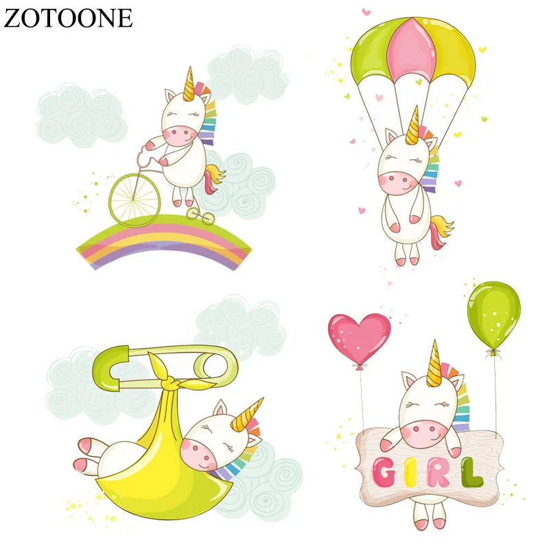 ZOTOONE Unicorn Iron On Heat Transfer Patches For Kids Clothing DIY Stripes Applique DIY Accessory T-shirt Custom Stickers E
ZOTOONE Unicorn Iron On Heat Transfer Patches For Kids Clothing DIY Stripes Applique DIY Accessory T-shirt Custom Stickers E