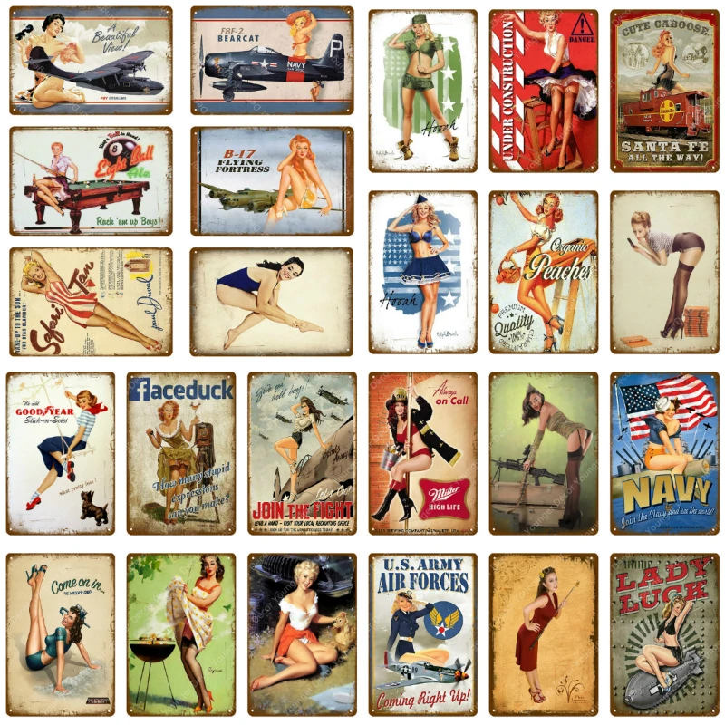 Lady Luck Pin Up Girl Painting Tin Signs Wall Plaque House Cafe Bar Home Decorative Plate Room Decoration Vintage Iron Poster
Lady Luck Pin Up Girl Painting Tin Signs Wall Plaque House Cafe Bar Home Decorative Plate Room Decoration Vintage Iron Poster