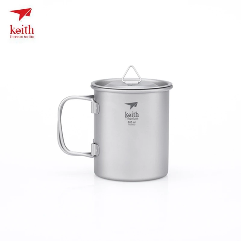 Keith Folding Titanium Cup Outdoor Tableware Camping Hiking Travelling Single Wall Mug With Titanium Lids 300ml Ti3201
Keith Folding Titanium Cup Outdoor Tableware Camping Hiking Travelling Single Wall Mug With Titanium Lids 300ml Ti3201