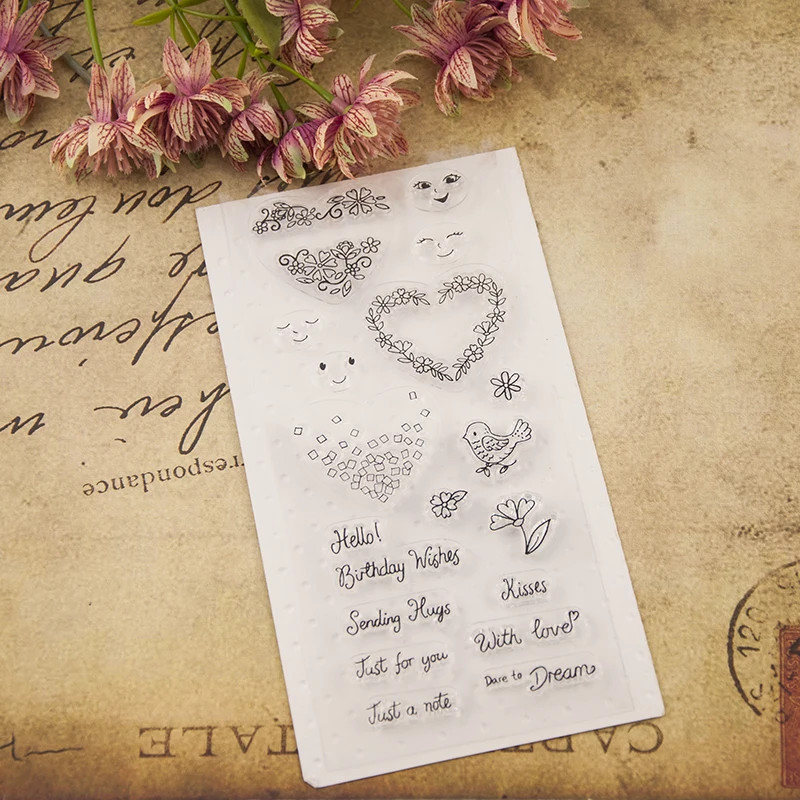 KLJUYP Smiling face of love Clear Stamps Scrapbook Paper Craft Clear stamp scrapbooking 04253
KLJUYP Smiling face of love Clear Stamps Scrapbook Paper Craft Clear stamp scrapbooking 04253