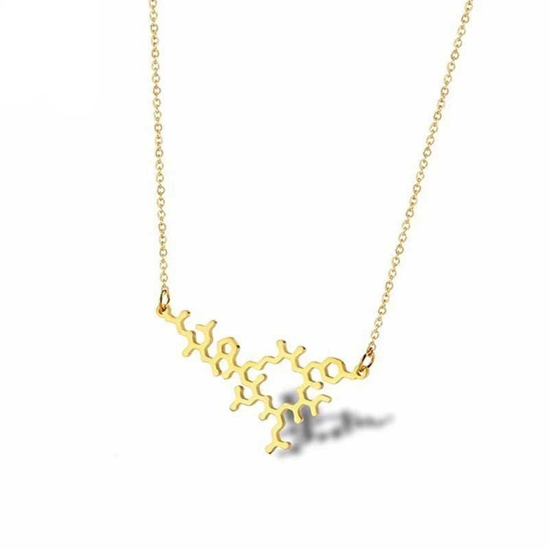 Love and Bonding Hormone Necklace Laser Cut Oxytocin Molecule Pendant Necklaces Gold Chemistry Jewelry Science Gift
Love and Bonding Hormone Necklace Laser Cut Oxytocin Molecule Pendant Necklaces Gold Chemistry Jewelry Science Gift