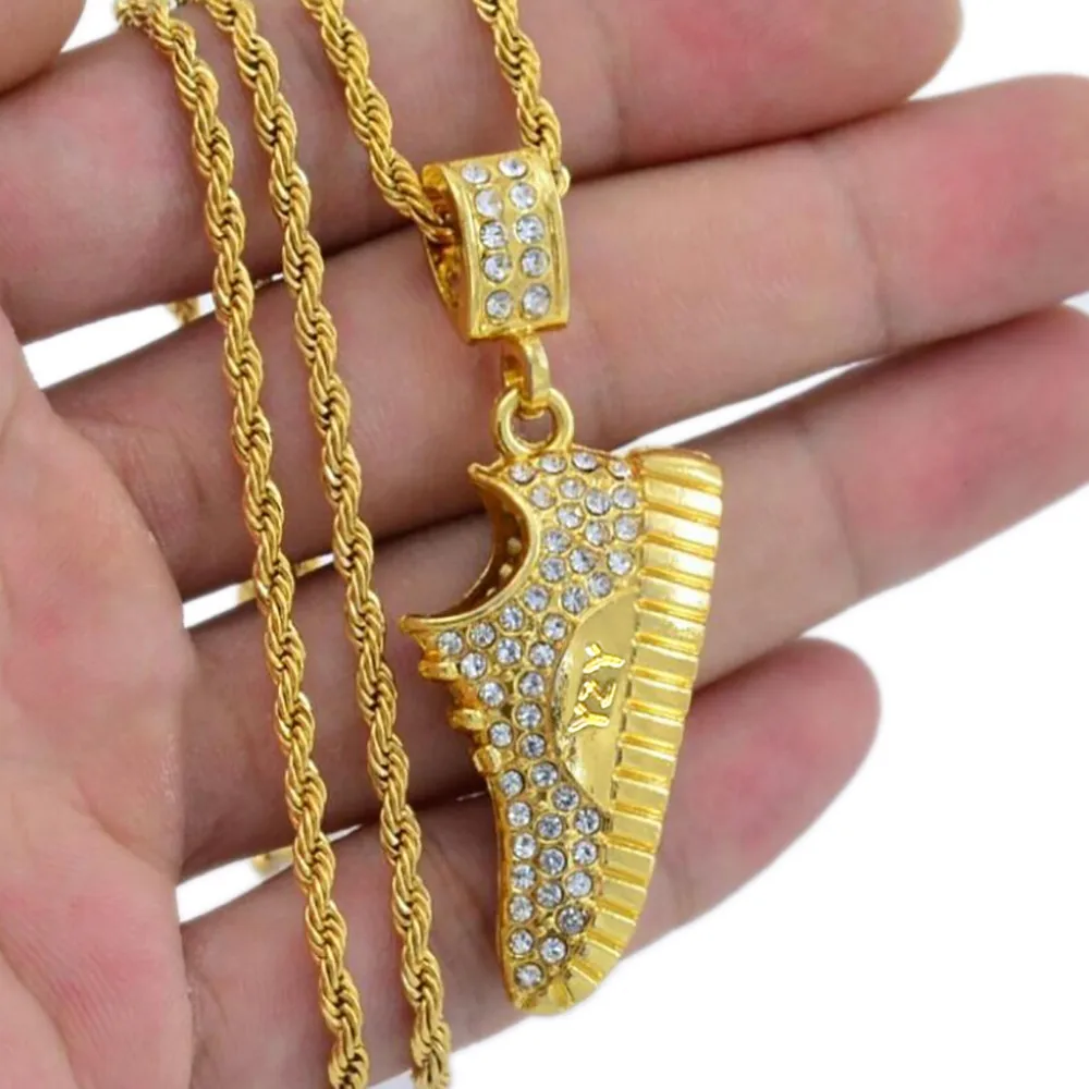 2019 Sport Shoes Pendant Necklace Jewelry Stainless Steel Gold/Black Color Resin Running Shoes Necklace for Men A40
2019 Sport Shoes Pendant Necklace Jewelry Stainless Steel Gold/Black Color Resin Running Shoes Necklace for Men A40