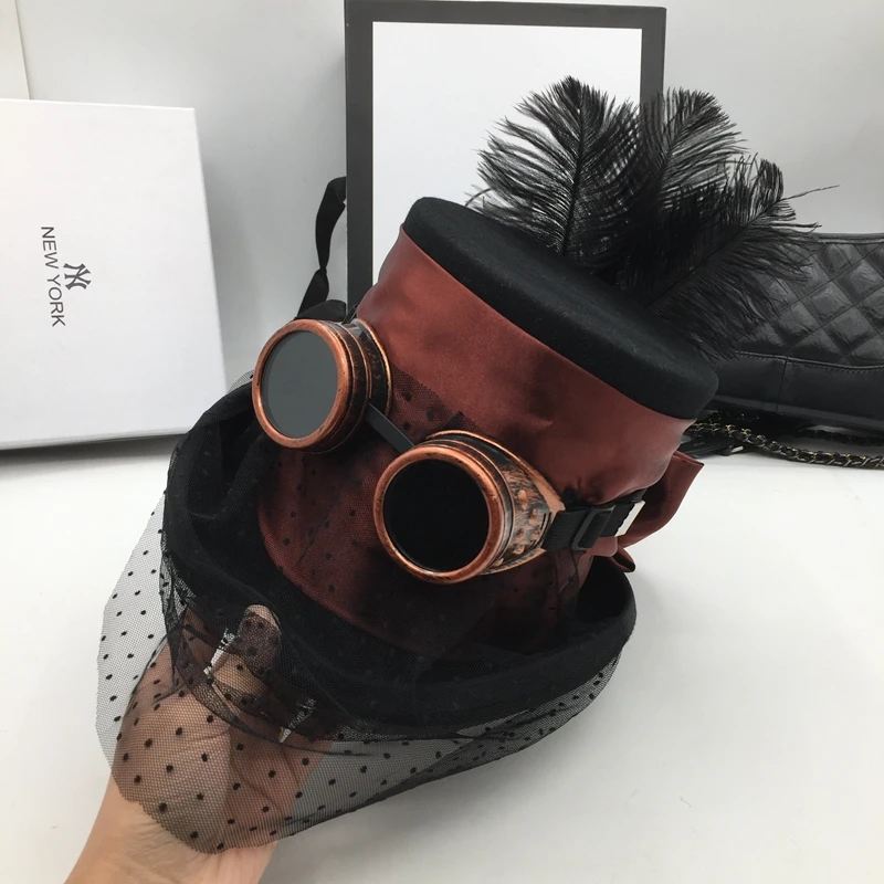 Stage performance high hat personality magic hat President's hat laney steam era retro British Europe Fedoras
Stage performance high hat personality magic hat President's hat laney steam era retro British Europe Fedoras