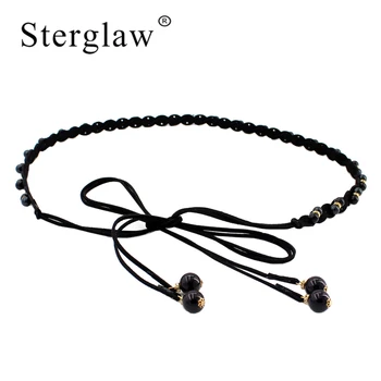 high quality women fashion Pearl knotted waist rope Belt On dress for girls 2020 black Metal chain belt women with tassels F138 
high quality women fashion Pearl knotted waist rope Belt On dress for girls 2020 black Metal chain belt women with tassels F138