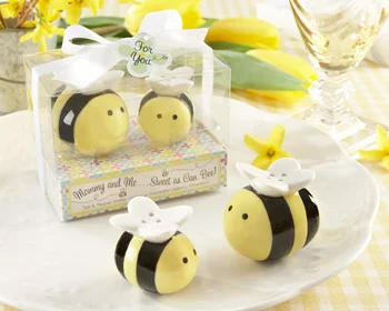 Free shipping by Fedex 200pcs/lot=100pairs/lot wedding favor Meant to bee Ceramic Salt and Pepper Shakers
Free shipping by Fedex 200pcs/lot=100pairs/lot wedding favor Meant to bee Ceramic Salt and Pepper Shakers