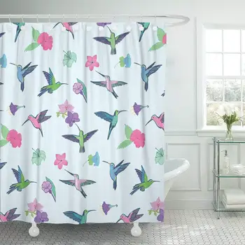 Shower Curtain with Hooks Green Abstract Hummingbird Pattern Animals Birds Blossom Climate Colibri Color Dancing Bathroom Decor
Shower Curtain with Hooks Green Abstract Hummingbird Pattern Animals Birds Blossom Climate Colibri Color Dancing Bathroom Decor
