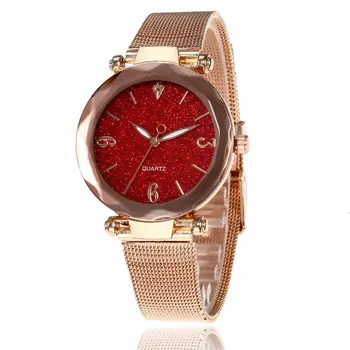 SC219 Crystal Star Rose Gold Alloy Mesh Ladies Watch Casual Fashion Women Quartz Watch Personality Wild Watch Best Gift
SC219 Crystal Star Rose Gold Alloy Mesh Ladies Watch Casual Fashion Women Quartz Watch Personality Wild Watch Best Gift