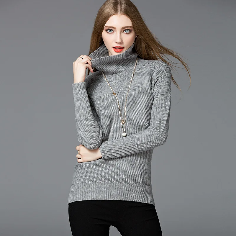 2019 Women Turtlenecks Solid Pull Femme S/M/L Size White/PInk/Gray Colors Full Bottoming Blouse Women's turtlenecks/Pullovers 
2019 Women Turtlenecks Solid Pull Femme S/M/L Size White/PInk/Gray Colors Full Bottoming Blouse Women's turtlenecks/Pullovers
