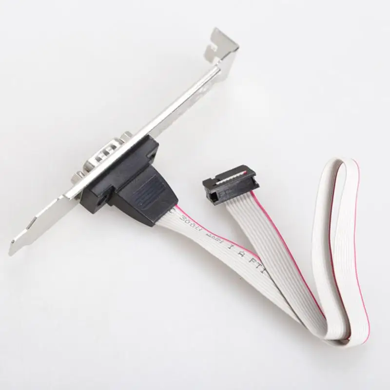ALLOYSEED Newest Motherboard RS232 DB9 Pin Com Port Ribbon Serial Cable Connector Bracket High Quality and Easy to Use
ALLOYSEED Newest Motherboard RS232 DB9 Pin Com Port Ribbon Serial Cable Connector Bracket High Quality and Easy to Use