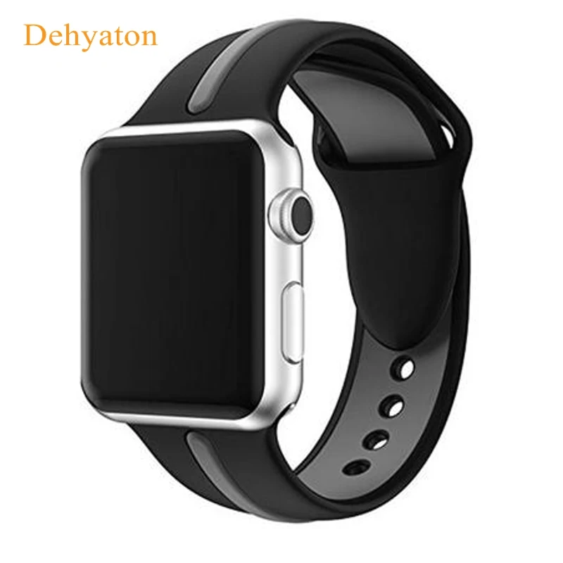 New Sport Strap for Apple Watch Band Soft Silicone 38mm Series 3 Watchband 42mm Replacement Strap for iWatch Bands Series 1/2
New Sport Strap for Apple Watch Band Soft Silicone 38mm Series 3 Watchband 42mm Replacement Strap for iWatch Bands Series 1/2