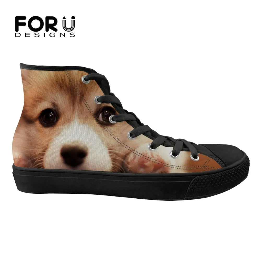 FORUDESIGNS 3D Animal Welsh Corgi Pattern Cute High Top Flats Women Shoes Casual Spring Canvas Fashion Lace Up Vulcanized Shoes
FORUDESIGNS 3D Animal Welsh Corgi Pattern Cute High Top Flats Women Shoes Casual Spring Canvas Fashion Lace Up Vulcanized Shoes