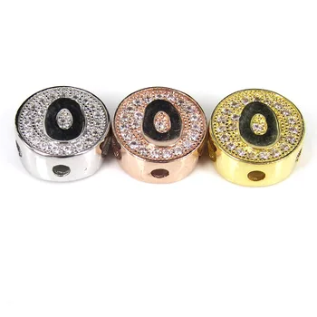 Gold Micro Pave White CZ Alphabet Letter "O" Copper Beads Initial Charms For Bracelets Necklaces Making Jewelry Accessories
Gold Micro Pave White CZ Alphabet Letter "O" Copper Beads Initial Charms For Bracelets Necklaces Making Jewelry Accessories