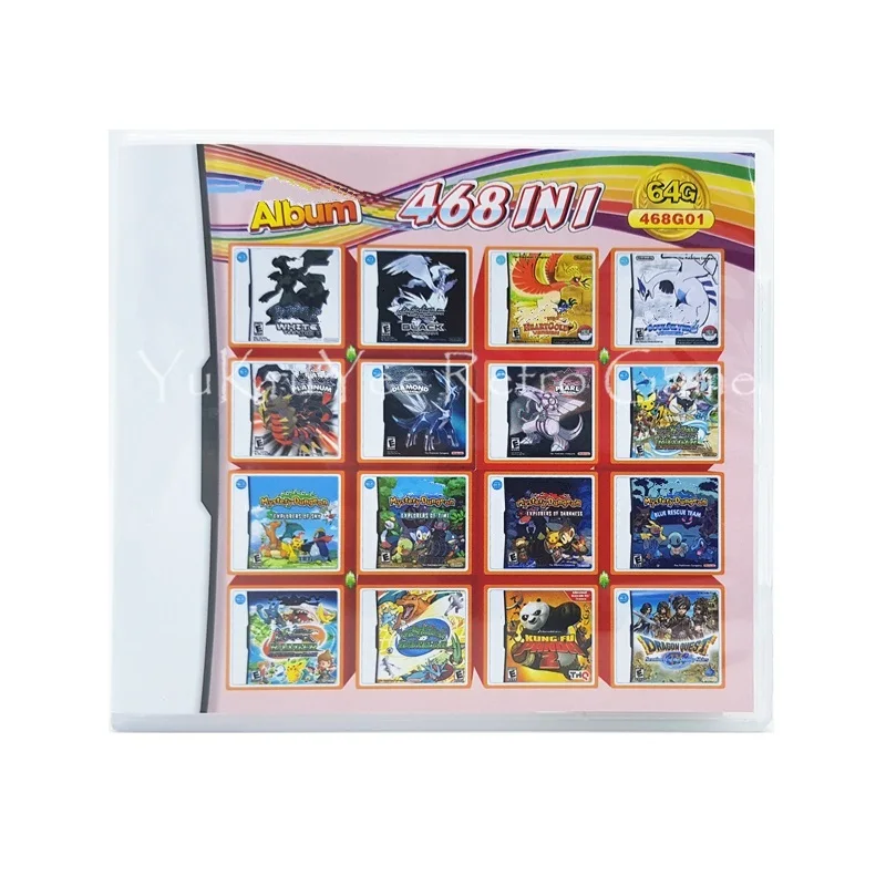 468 in 1 Video Game Accessories Parts Compilation Cartridge Card for DS/3DS/2DS Console Super Combo Multi Cart
468 in 1 Video Game Accessories Parts Compilation Cartridge Card for DS/3DS/2DS Console Super Combo Multi Cart