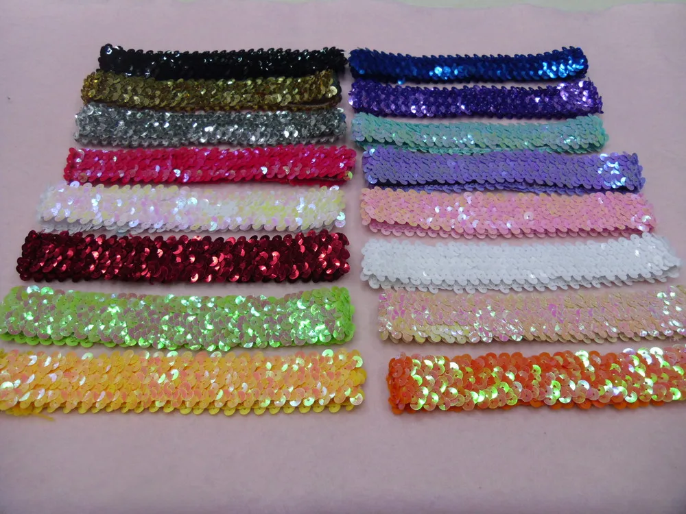 best sale Three Rows Paillette Headband Baby Elastic Hair band Girl's Wear 240pcs
best sale Three Rows Paillette Headband Baby Elastic Hair band Girl's Wear 240pcs