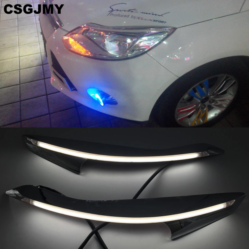 CSGJMY 2PCS Car Headlight Eyebrow Decoration Turn Signal DRL LED Daytime Running Light For Ford Focus 3 MK3 2012 2013 2014 2015
CSGJMY 2PCS Car Headlight Eyebrow Decoration Turn Signal DRL LED Daytime Running Light For Ford Focus 3 MK3 2012 2013 2014 2015