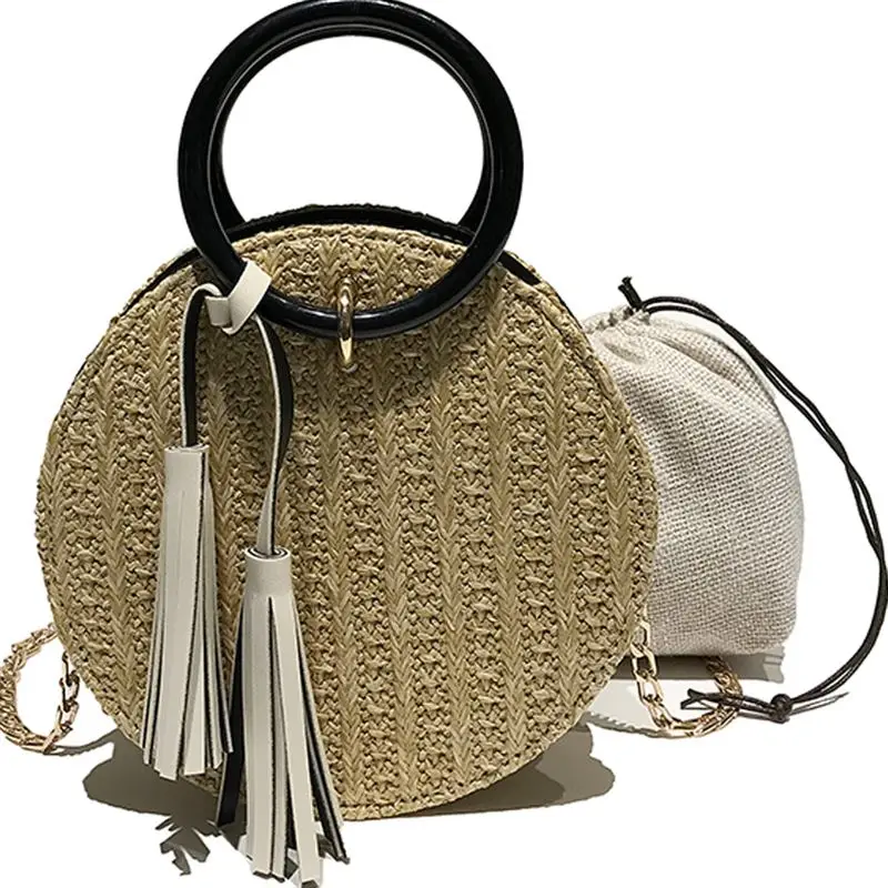 Rattan Handbags Women Messenger Bags2018 Women Handmade Round Beach Shoulder Bag Circle Straw Bags Summer Woven Bohemian style 
Rattan Handbags Women Messenger Bags2018 Women Handmade Round Beach Shoulder Bag Circle Straw Bags Summer Woven Bohemian style