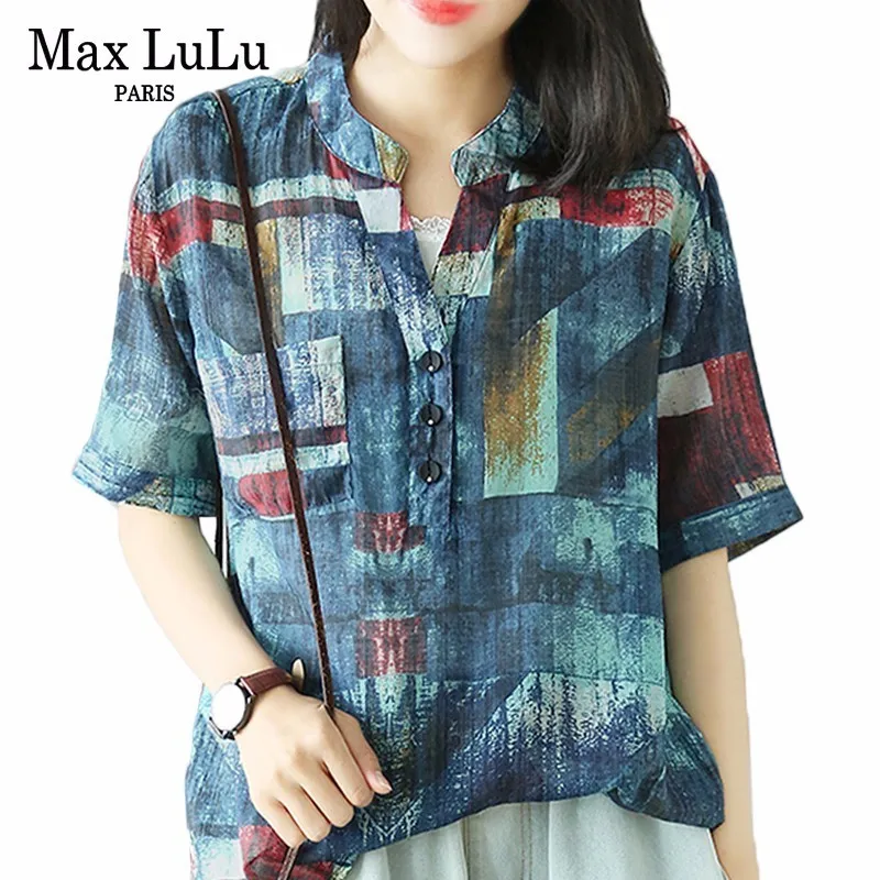 Max LuLu Summer 2019 Korean Luxury Style Ladies Cotton Tops And Blouses Womens Oversized Chiffon Shirts Casual Camouflage Blusas
Max LuLu Summer 2019 Korean Luxury Style Ladies Cotton Tops And Blouses Womens Oversized Chiffon Shirts Casual Camouflage Blusas